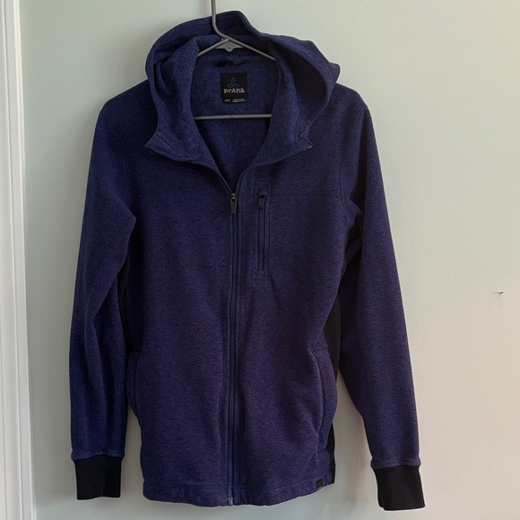 Prana Navy Blue Full-Zip Hoodie - Picture 3 of 5